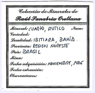 Quartz with Rutile inclusions