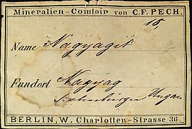 Nagy�gite with Rhodochrosite and Sphalerite