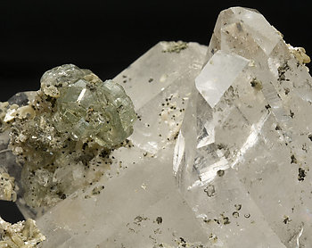 Quartz with Fluorapatite and Siderite. 