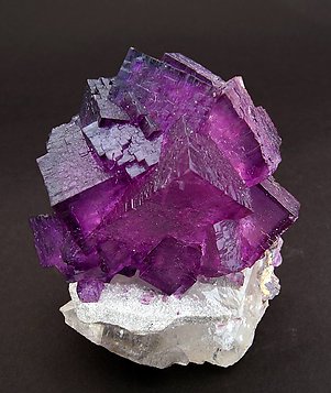 Fluorite with Calcite. 