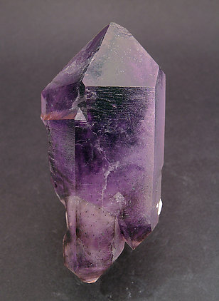 Doubly terminated Quartz (variety amethyst) scepter. 