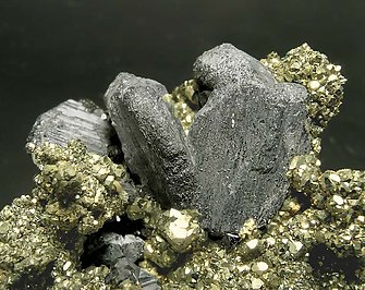 Andorite with Pyrite and Zinkenite. 