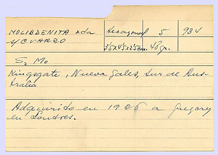 Molybdenite with Quartz