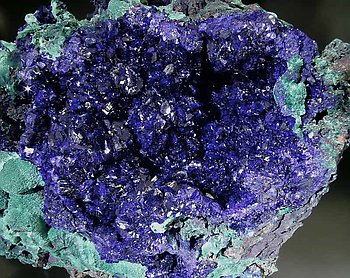 Azurite with Malachite. 