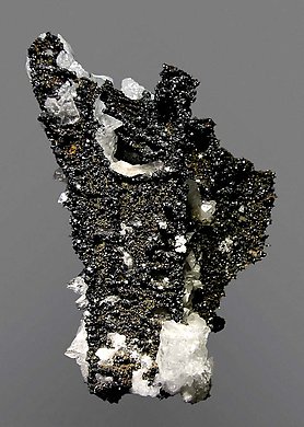 Descloizite with Calcite. Front