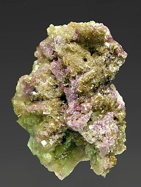 Vesuvianite with Diopside. Rear