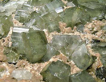 Fluorapatite with Siderite and Muscovite. 