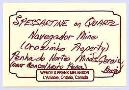 Spessartine on Quartz