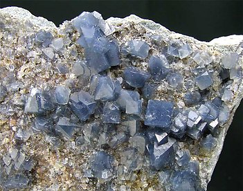Blue Quartz with Magnesioriebeckite inclusions. 