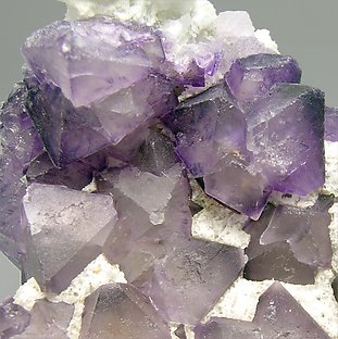 Fluorite with Quartz. 