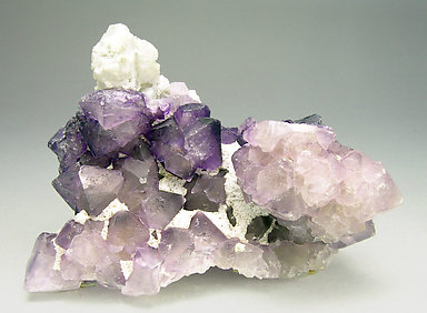 Fluorite with Quartz. 