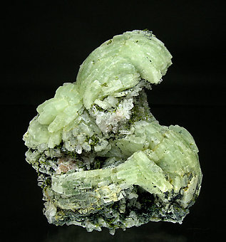 Prehnite with Epidote, Quartz and Clinochlore. 