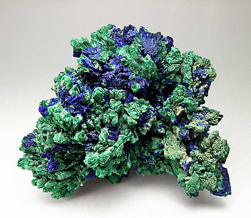 Azurite with Malachite. Front