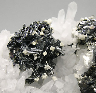 Chalcostibite with Quartz and Dolomite. 