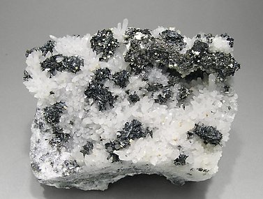 Chalcostibite with Quartz and Dolomite. 