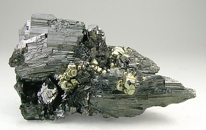 Enargite with Pyrite and Quartz. Front