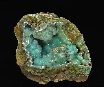 Chrysocolla with Quartz. 