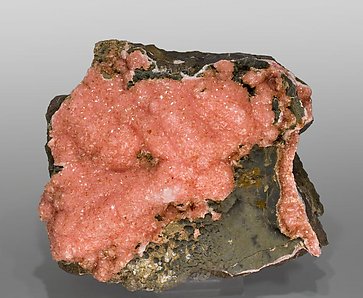 Rhodochrosite with Gonyerite and Shigaite. 