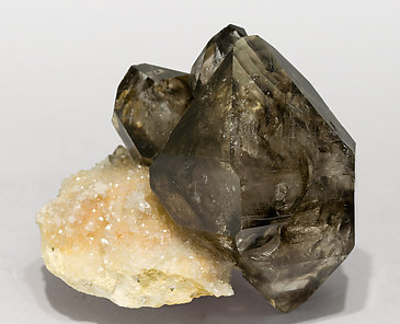 Smoky Quartz doubly terminated. Front