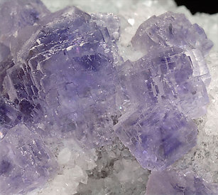 Fluorite with Quartz. 