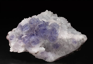 Fluorite with Quartz. 