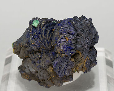 Azurite with Malachite after Cuprite. 