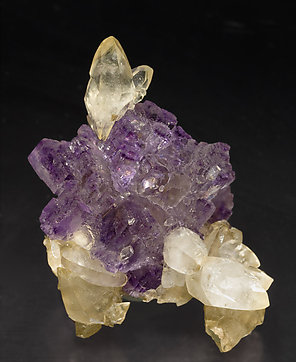 Fluorite with Calcite. 