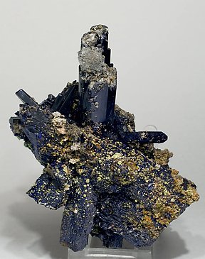 Azurite with Cerussite. Rear