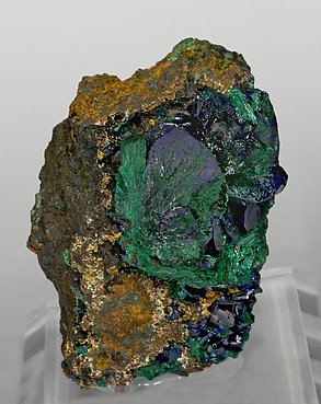 Azurite with Malachite. 