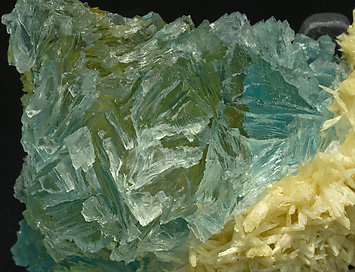 Fluorite with Calcite. 