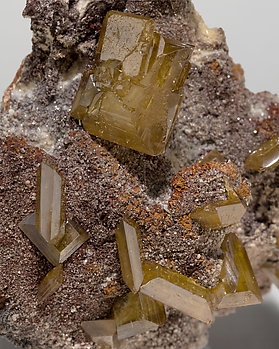 Wulfenite with Dolomite. 