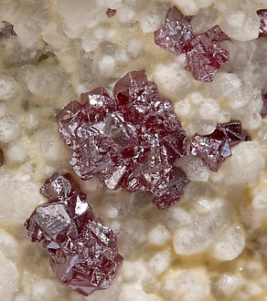 Cinnabar on Quartz. 
