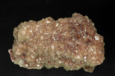 Smithsonite with Cuprite inclusions. Side