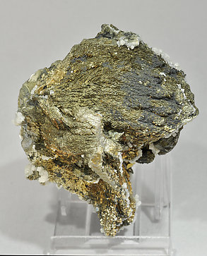 Arsenopyrite with Stannite, Calcite and Pyrite. 