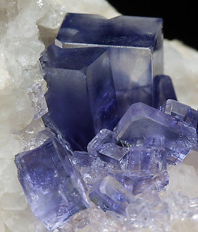 Fluorite on Quartz. 