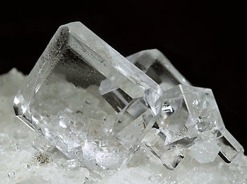 Fluorite with Calcite and Quartz. 