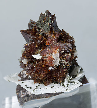 Helvine-Genthelvite with Quartz and Calcite. Rear