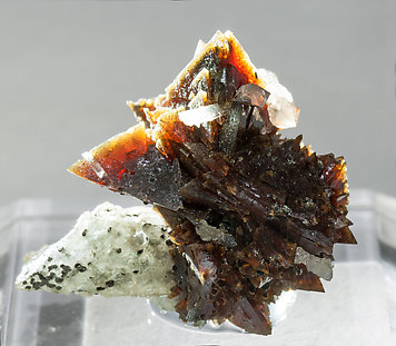 Helvine-Genthelvite with Quartz. Light behind