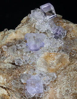 Fluorite with Calcite. 